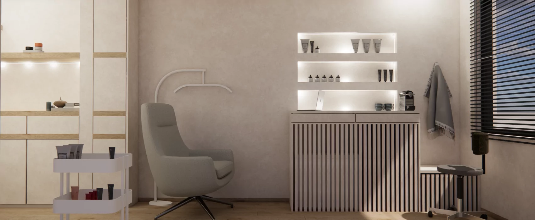 Beauty Artist JKatrien – Interieurarchitectuur voor beautysalon aan huis